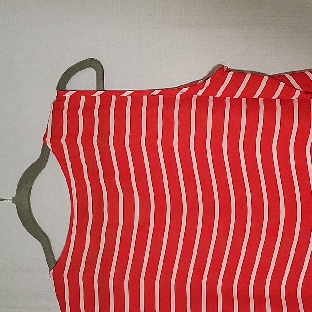 Zac & Rachel Red White Stripe Top XL NWOT - Picture 7 of 7